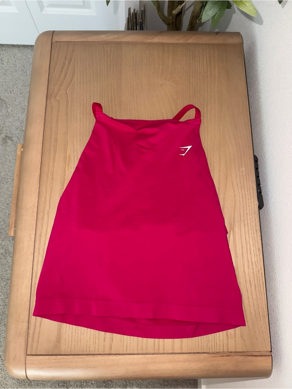 Gymshark Hot Pink Slim-Strap Tank Top